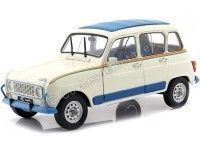 1981 Renault R4 4L GTL "Jogging" Blanco-Azul 1:18 Solido S1800105