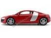 Cochesdemetal.es 2008 Audi R8 Rojo Metalades 1:18 Food Premiere 36143