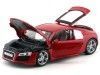 Cochesdemetal.es 2008 Audi R8 Rojo Metalades 1:18 Food Premiere 36143