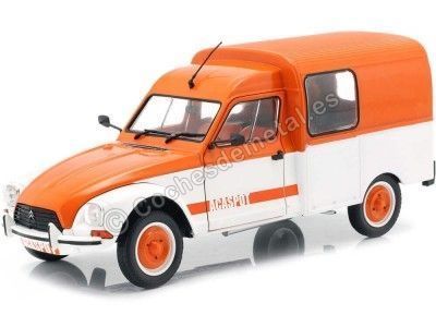 Carsdemetal.es 1984 Citroen Acadene "Acaspot" White-Naranja 1:18 SOLLO S1800404