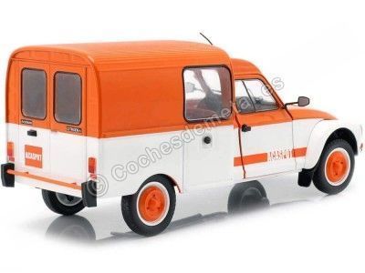 Carsdemetal.es 1984 Citroen Acadene "Acaspot" White-Naranja 1:18 SOLLO S1800404 2
