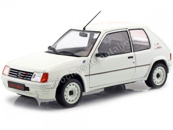 Carsdemetal.es 1987 Peugeot 205 Rallye Fase 1 Branco 1:18 Solid S1801701