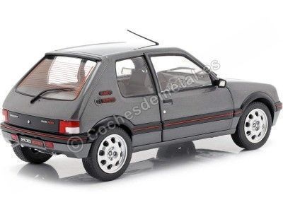 1990 Peugeot 205 GTI 1.9 Phase 2 Gris Magnum 1:18 Solido S1801704 Cochesdemetal.es 2