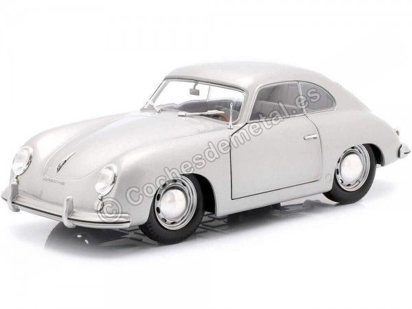 Cochesdemetal.es 1953 Porsche 356 PRE-A Silver 1:18 Solido S1802802