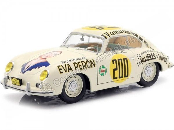 Carsdemetal.es 1953 Porsche 356 pré-A panamerican Carrera "Eva Perón" 1:18 Solid S1802801