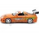 Cochesdemetal.es 1995 Toyota Supra "Fast & Furious" Orange 1:24 Jada Toys 97168 253203005