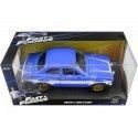 Cochesdemetal.es 1970 Ford Escort I RS 1600 FAV "Fast & Furious 6" Bleu / blanc 1:24 JADA TOYS 99572 253203024