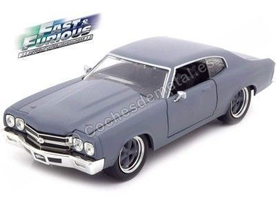 1970 Chevrolet Chevelle SS "Fast and Furious IV" Gris Mate 1:24 Jada Toys 97835/253203002 Cochesdemetal.es