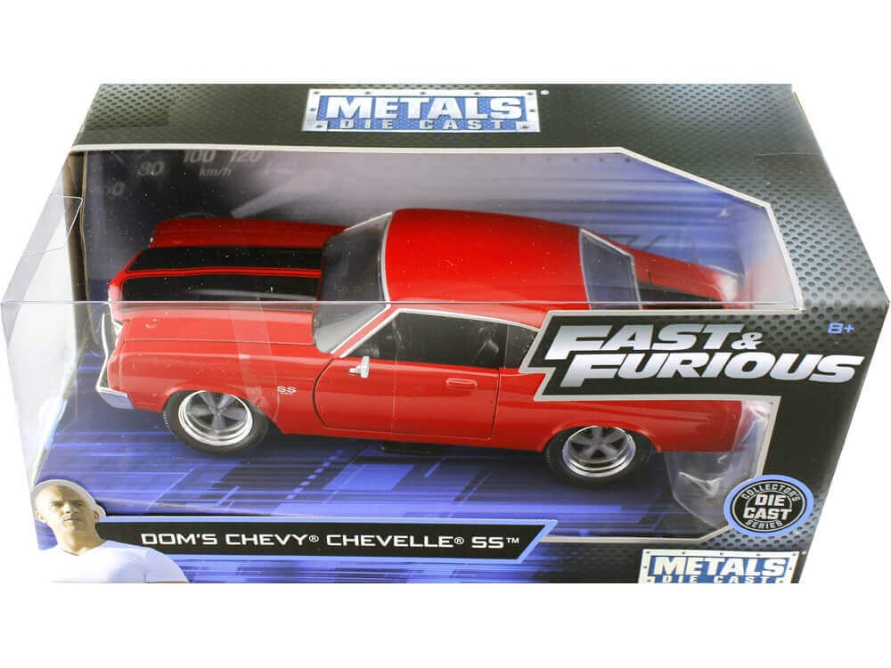 1970 Chevrolet Chevelle Fast Furious Red 1 24 Jada Toys 97193 2