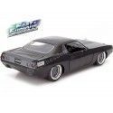 Cochesdemetal.es 1970 Plymouth Barracuda "Fast & Furious" Black 1:24 Jada Toys 97195/253203031