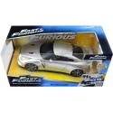 Cochesdemetal.es 2009 Nissan GT-R R35 "Fast & Furious" Silver 1:24 Jada Toys 97212