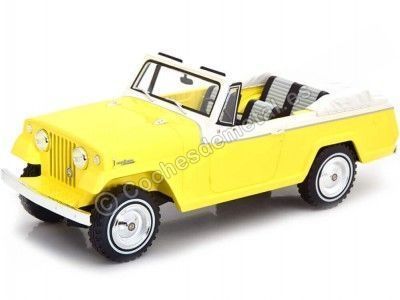 1970 Jeep Jeepster Commando Convertible Yellow-White 1:18 BoS-Models 373 Cochesdemetal.es