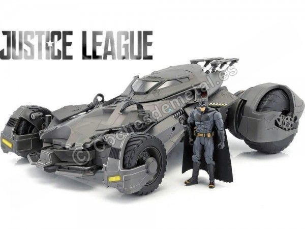 CarsDEMETAL.ES 2017 BATMOBILE RC-CAR JUSTICE LAGE COM BATMAN 1:10 Mattel FRL54