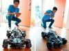 CarsDEMETAL.ES 2017 BATMOBILE RC-CAR JUSTICE LAGE COM BATMAN 1:10 Mattel FRL54