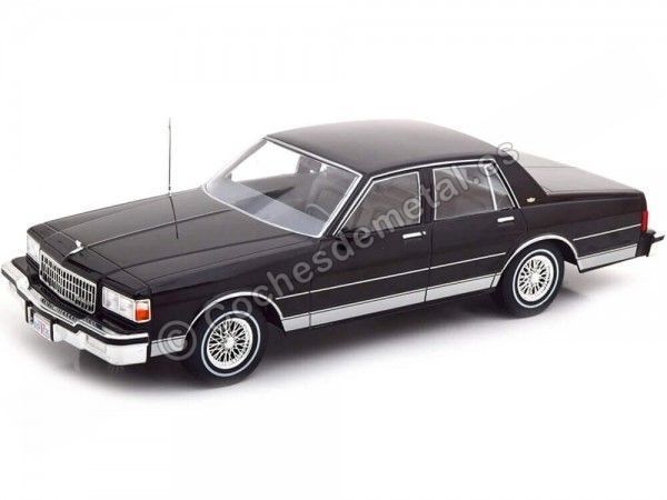 Cochesdemetal.es 1985 Chevrolet Caprice Classic Sedan Negro 1:18 MC Group 18113