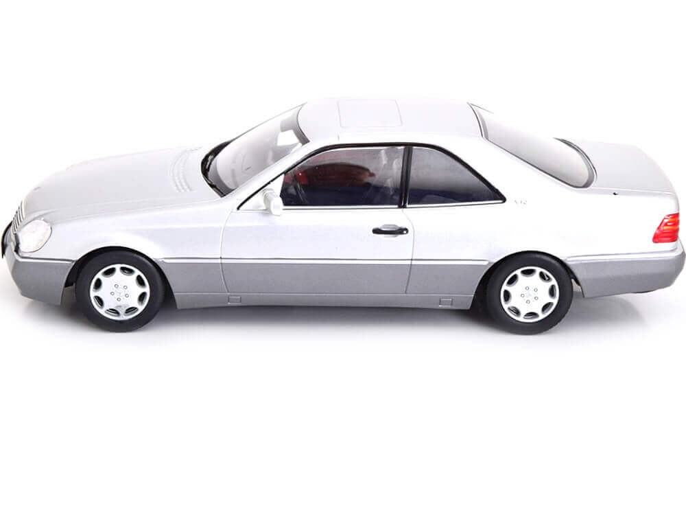 1992 Mercedes-Benz 600 SEC C140 Gris Metalizado 1:18 KK-Scale 180342