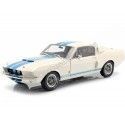 Cochesdemetal.es 1967 Ford Shelby Mustang GT500 White-Blue 1:18 Solido S1802901