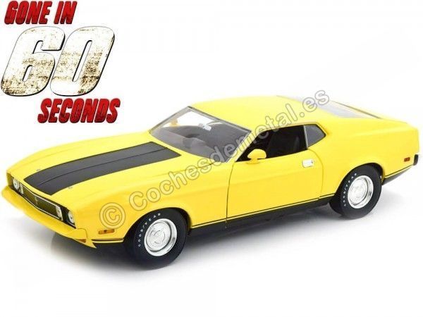 Carsdemetal.es 1973 Ford Mustang Mach I Eleanor "60 segundos" Amarelo 1:18 Greenlight 12910