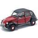 Carsdemetal.es 1982 Citroen 2CV6 Charleston Red/Black 1:18 SOLLO S1805013