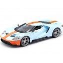 Cochesdemetal.es 2017 Ford GT Gulf Azul-Naranja 1:18 Maisto 31384