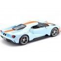 Cochesdemetal.es 2017 Ford GT Gulf Azul-Naranja 1:18 Maisto 31384