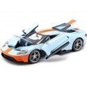 Cochesdemetal.es 2017 Ford GT Gulf Azul-Naranja 1:18 Maisto 31384