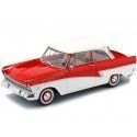 CARSDEMETAL.ES 1957 Ford Taunus P2 17M RED-BLANCO 1:18 BOS-Models 347