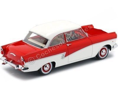 Cochesdemetal.es 1957 Ford Taunus P2 17M Rojo-Blanco 1:18 BoS-Models 347 2