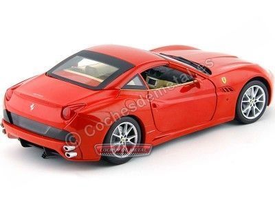 2009 Ferrari California Convertible Rojo 1:18 Hot Wheels R3255 Cochesdemetal.es 2