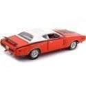 CARSDEMETAL.ES 1971 Dodge Charger R-T Naranja-Blanco 1:18 Auto World AMM1148