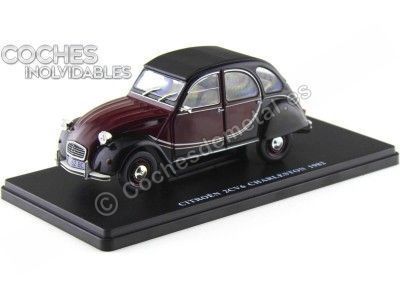Carsdemetal.es 1982 Citroen 2CV6 Charleston Red-Negro "Carros inesquecíveis" 1:24 Salvat editorial ES07