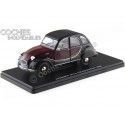 CARSDEMETAL.ES 1982 CITROEN 2CV6 CHARLESTON RED-NEGRO "CARS INFEPTABLE" 1:24 Salvat Editorial ES07