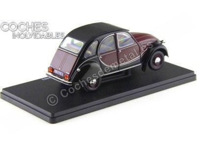 CARSDEMETAL.ES 1982 CITROEN 2CV6 CHARLESTON RED-NEGRO "CARS INFEPTABLE" 1:24 Salvat Editorial ES07 2