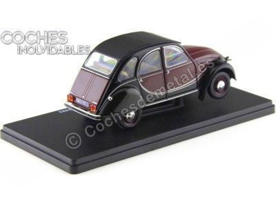 Carsdemetal.es 1982 Citroen 2CV6 Charleston Red-Negro "Carros inesquecíveis" 1:24 Salvat editorial ES07 2