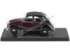 CARSDEMETAL.ES 1982 CITROEN 2CV6 CHARLESTON RED-NEGRO "CARS INFEPTABLE" 1:24 Salvat Editorial ES07