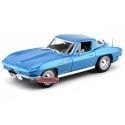 1965 Chevrolet Corvette Sting Ray Coupé Azul 1:18 Maisto 31640 Cochesdemetal 1 - Coches de Metal 