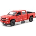 Cochesdemetal.es 2017 Chevrolet Silverado Pickup Rojo 1:24 Welly 24083