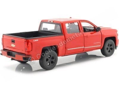 Cochesdemetal.es 2017 Chevrolet Silverado Pickup Rojo 1:24 Welly 24083 2
