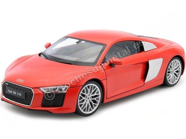 Cochesdemetal.es 2016 Audi R8 V10 Rojo 1:24 Welly 24065