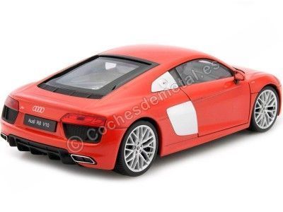 Cochesdemetal.es 2016 Audi R8 V10 Rojo 1:24 Welly 24065 2