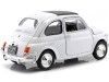 Carsdemetal.es 1957 Fiat Nuova 500 Branco 1:24 Welly 22515