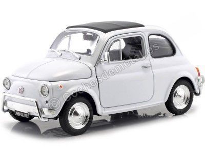 Cochesdemetal.es 1957 Fiat Nuova 500 Blanco 1:24 Welly 22515