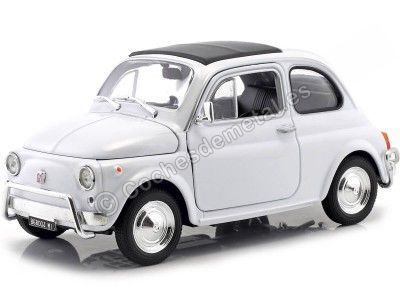 Carsdemetal.es 1957 Fiat Nuova 500 Branco 1:24 Welly 22515