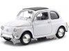 Carsdemetal.es 1957 Fiat Nuova 500 Branco 1:24 Welly 22515