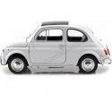Carsdemetal.es 1957 Fiat Nuova 500 Branco 1:24 Welly 22515