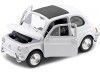 Carsdemetal.es 1957 Fiat Nuova 500 Branco 1:24 Welly 22515