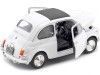 Carsdemetal.es 1957 Fiat Nuova 500 Branco 1:24 Welly 22515