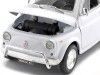 Carsdemetal.es 1957 Fiat Nuova 500 Branco 1:24 Welly 22515