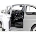 Carsdemetal.es 1957 Fiat Nuova 500 Branco 1:24 Welly 22515