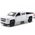 Cochesdemetal.es 2017 Chevrolet Silverado Pickup Blanco 1:24 Welly 24083